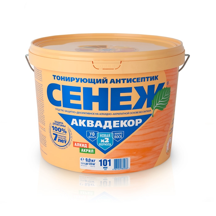 X2-102 (бесцветный)-9кг-Сенеж АКВАДЕКОР купить в СПб — фото товара, цена | NiceWood